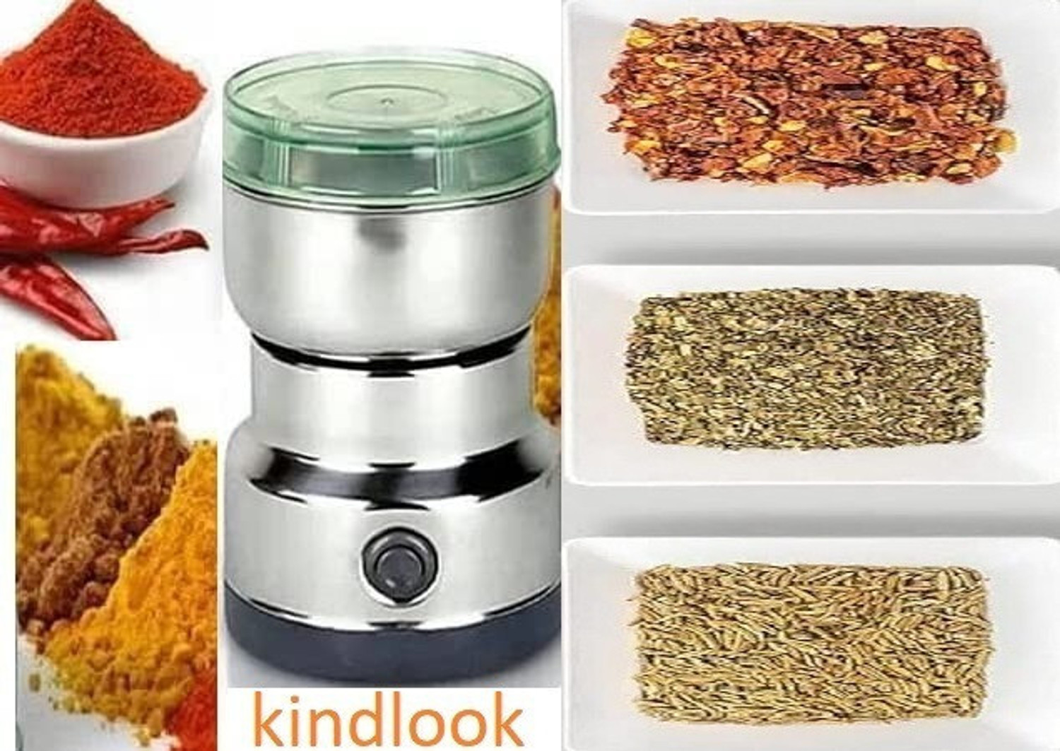 Image of DAKSHWAY PRO 450 W Juicer Mixer Grinder (P20 Grinder Stainless Steel Electric Coffee & Spice Grinder Mixer | 1 Jar | Multicolor)