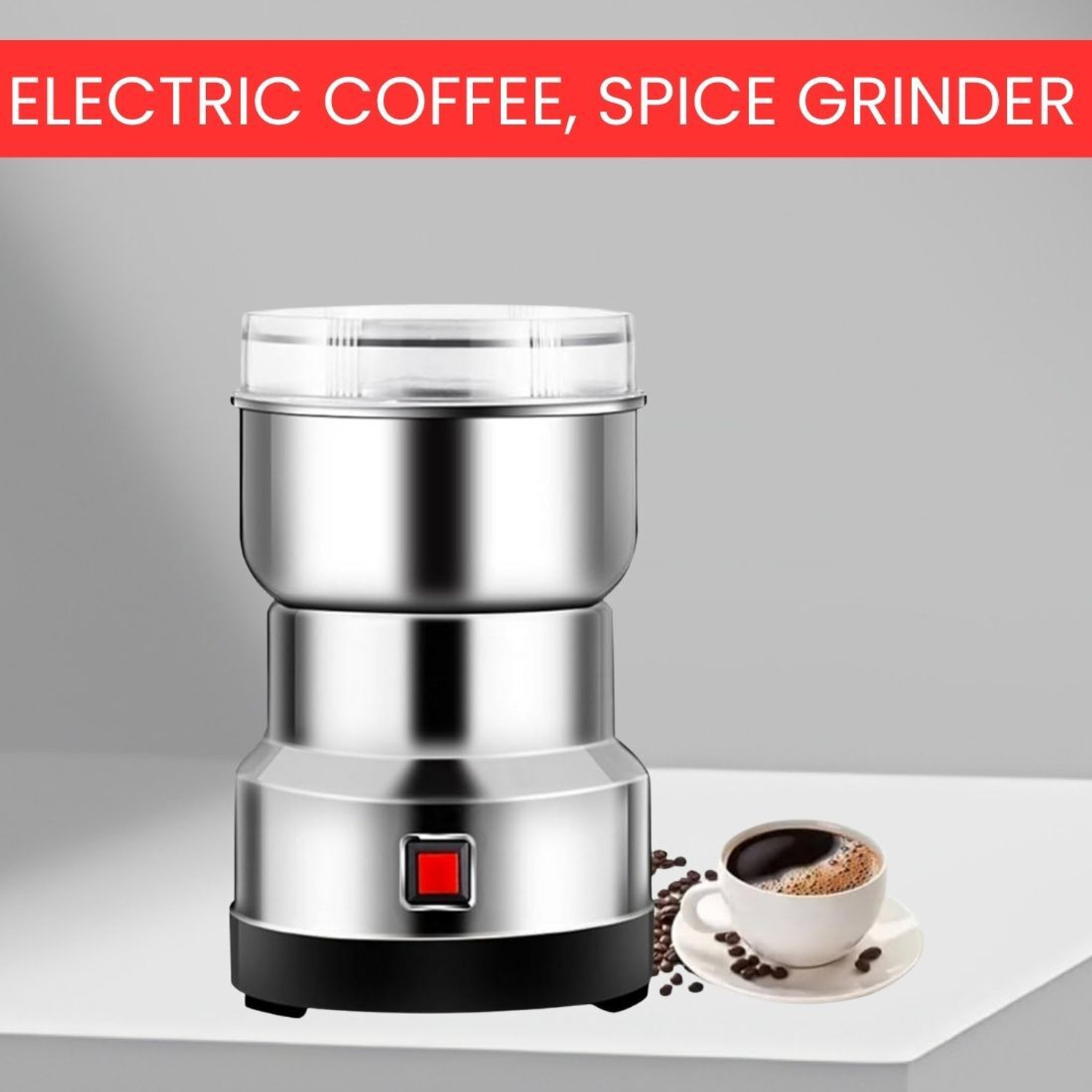 Image of Manasa design Electric Household Grinder Juicer Mixer Grinder W 250 W Mixer Grinder (250 W,28000 RPM Mini Stainless Steel Spice Nuts Grainder Kitchen | 1 Jar | Multicolor)