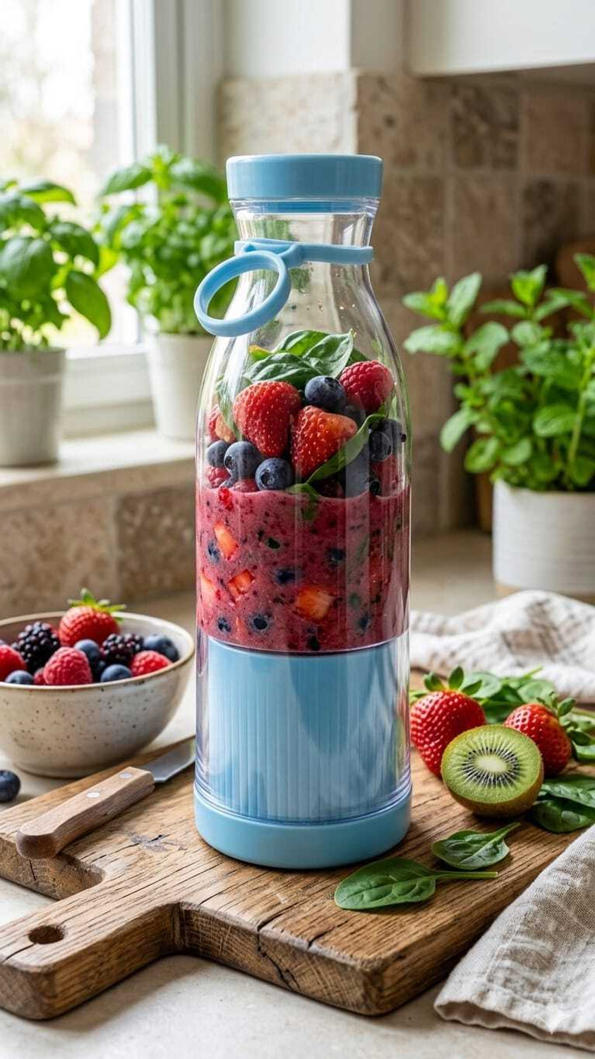 Image of Bhyvaa MGJ61 40 W Juicer (Pro Fruit Juicer | 1 Jar | Blue)