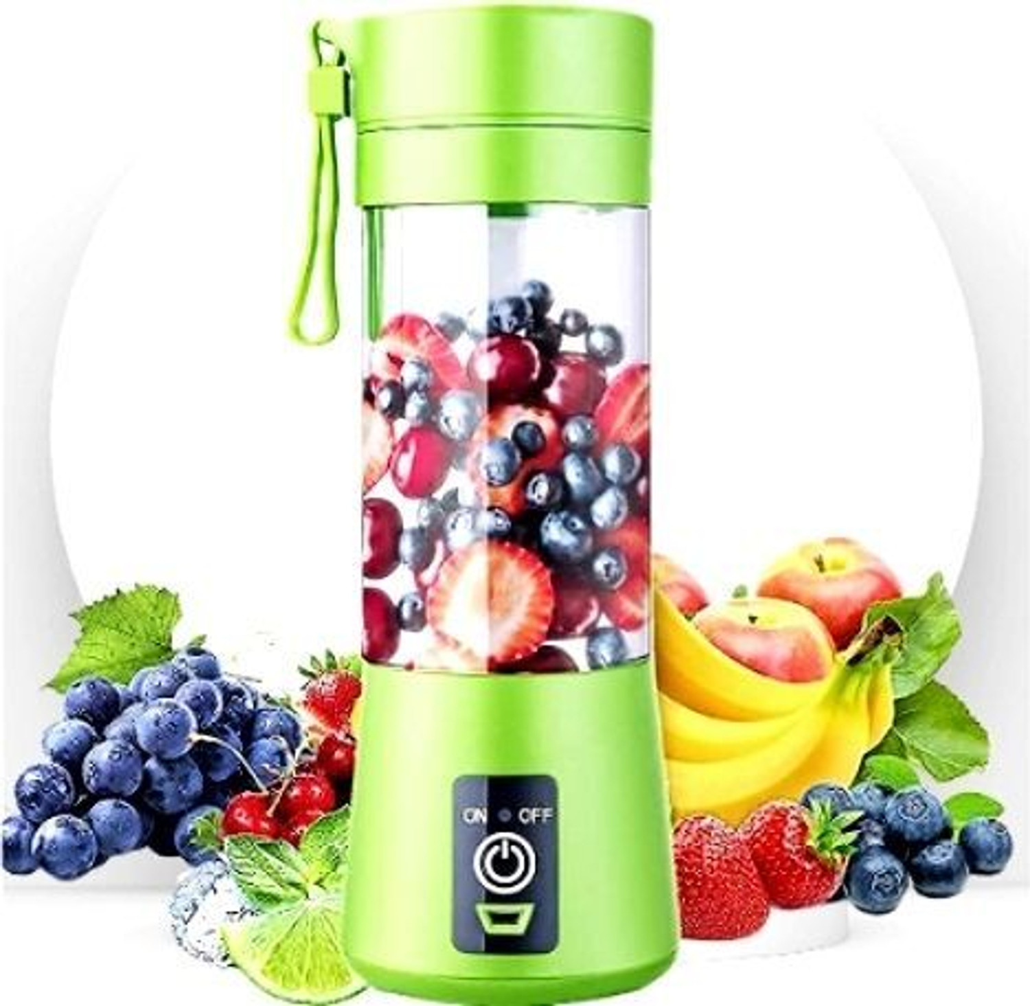 Image of JayGopalTrendz Electric Fruit Juicer Maker USB Rechargeable Mini Juicer Mixer GrinderQQ15 350 W Juicer Mixer Grinder (Electric Fruit Juicer Maker USB Rechargeable Mini Juicer Mixer GrinderQQ15 | 1 Jar | Multicolor)