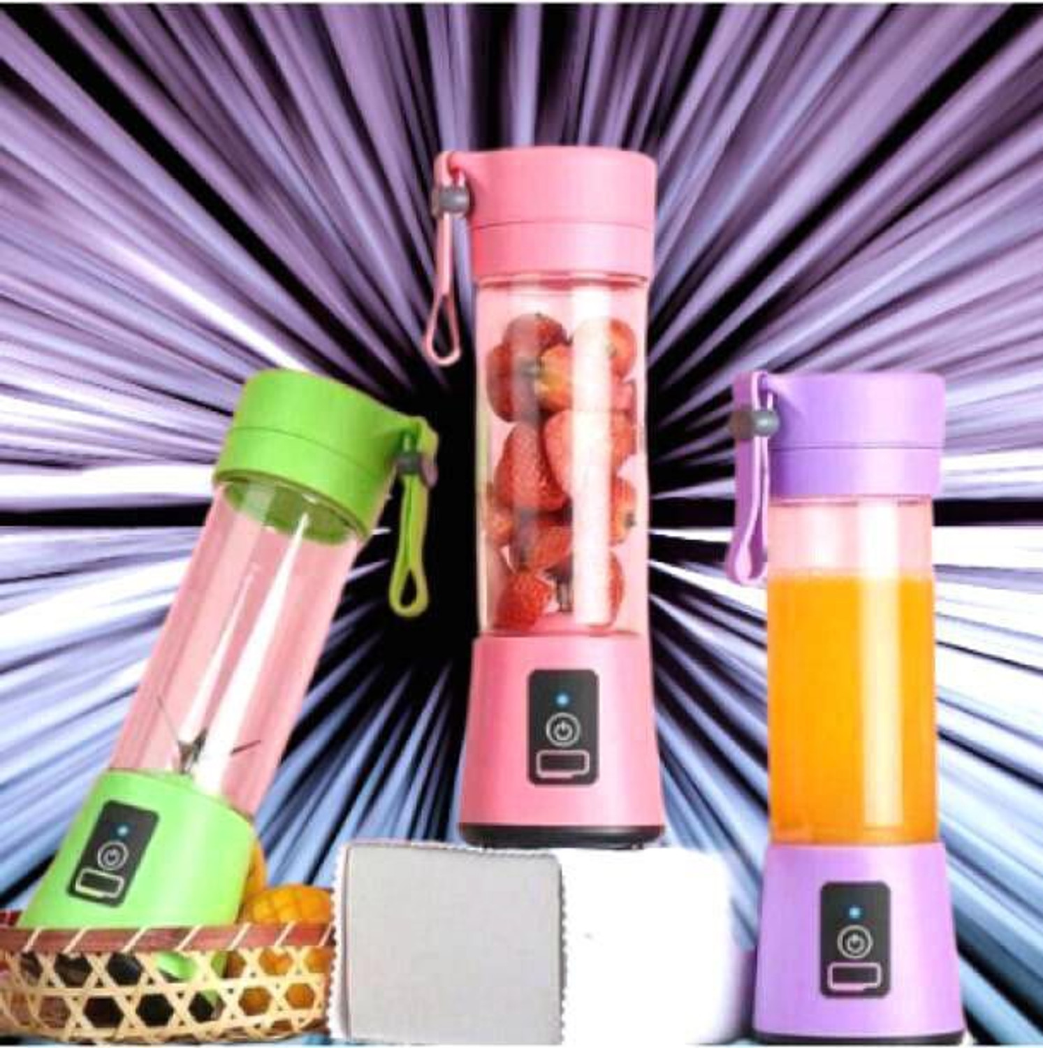 Image of JayGopalTrendz Electric Rechargeable Fruit Juicer Maker Portable USB Mini Juicer ShakerTY202 350 W Juicer Mixer Grinder (Electric Rechargeable Fruit Juicer Maker Portable USB Mini Juicer ShakerTY202 | 1 Jar | Multicolor)