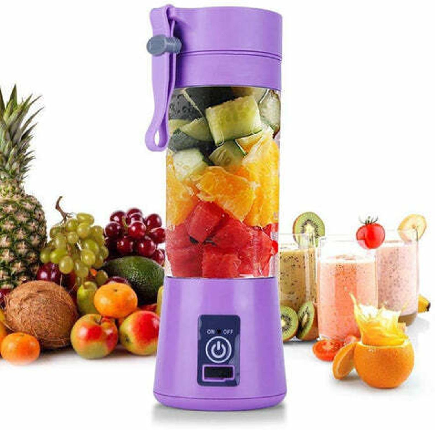 Image of MAXIVE No 25 W Juicer (Travel Ready Smoothie Maker With Bottle | 1 Jar | Multicolor)