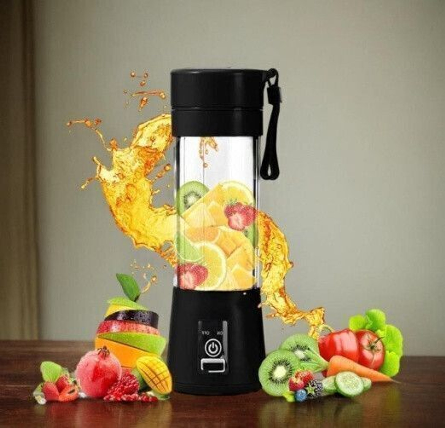 Image of APNA STORE Electric Fruit Juicer Maker USB Rechargeable Mini Juicer Mixer GrinderIG124 350 W Juicer Mixer Grinder (Electric Fruit Juicer Maker USB Rechargeable Mini Juicer Mixer GrinderIG124 | 1 Jar | Multicolor)