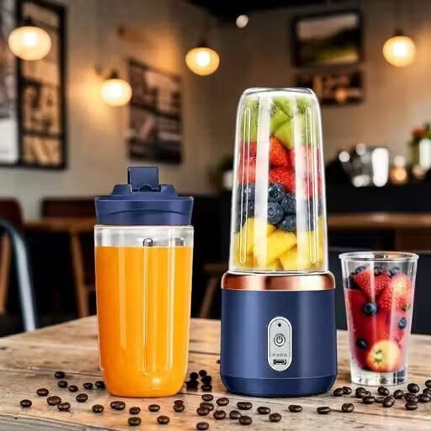 Image of fortuner 500W 500 W Juicer Mixer Grinder (Mixer-grinder-Juicer 29 | 3 Jars | Blue)