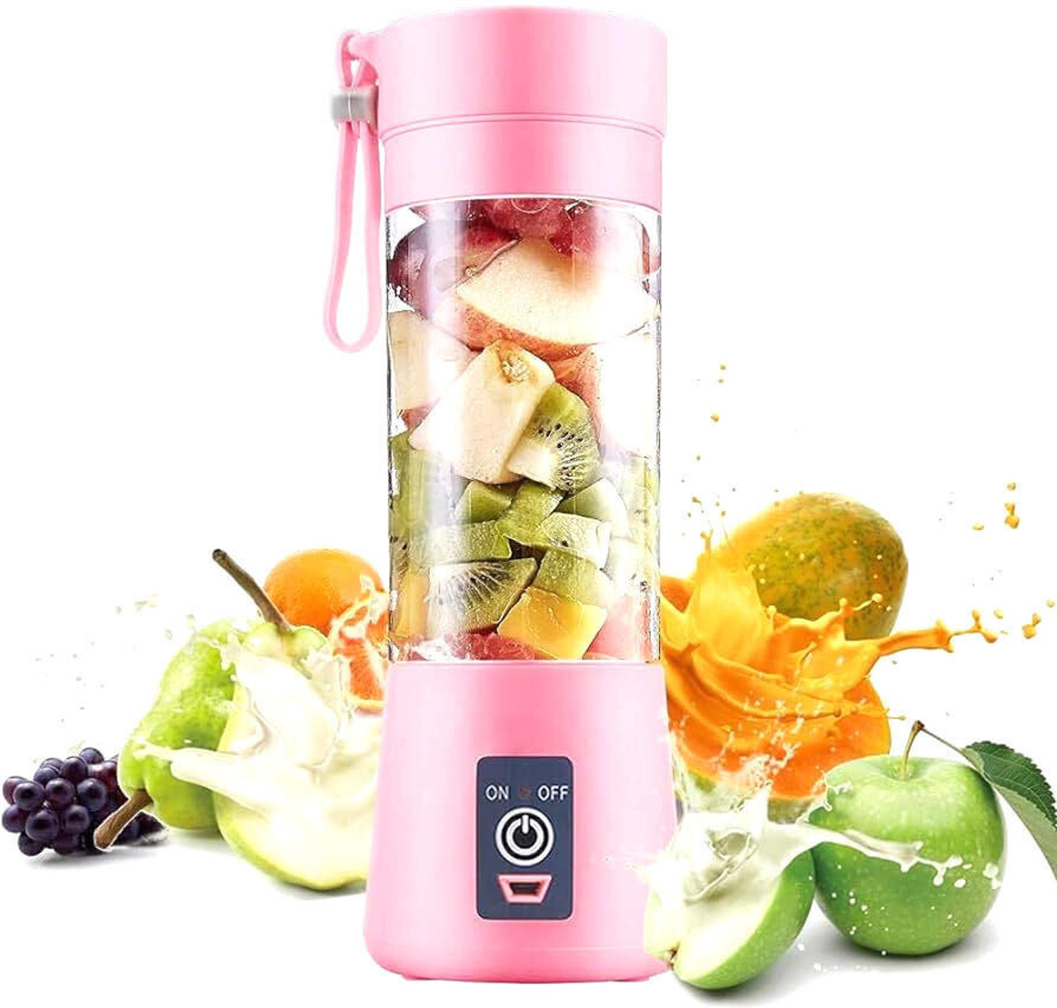 Image of Radhe PJC-17 350 W Juicer Mixer Grinder (Automatic Electric Smoothie Blender Ice Crusher | 2 Jars | Blue)