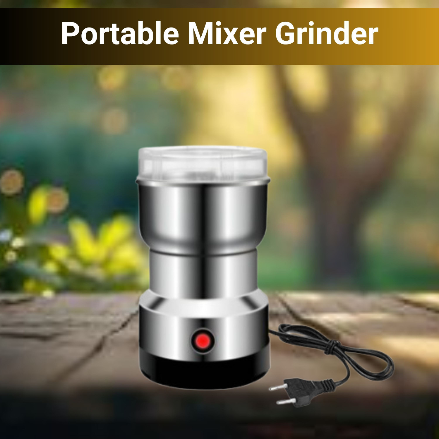Image of Manasa design Electric Household Grinder Juicer Mixer Grinder W 250 W Mixer Grinder (250 W,28000 RPM Mini Stainless Steel Spice Nuts Grainder Kitchen | 1 Jar | Multicolor)