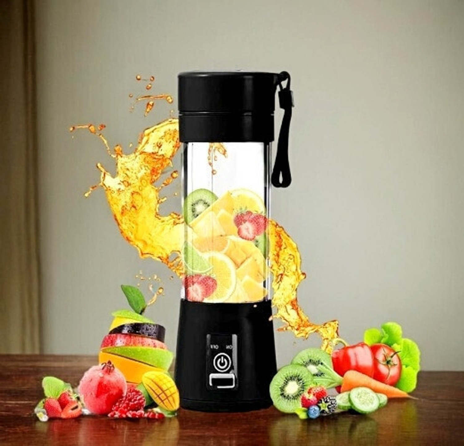 Image of MAXIVE No 25 W Juicer (Compact Fruit Bottle Smoothie Maker | 1 Jar | Multicolor)