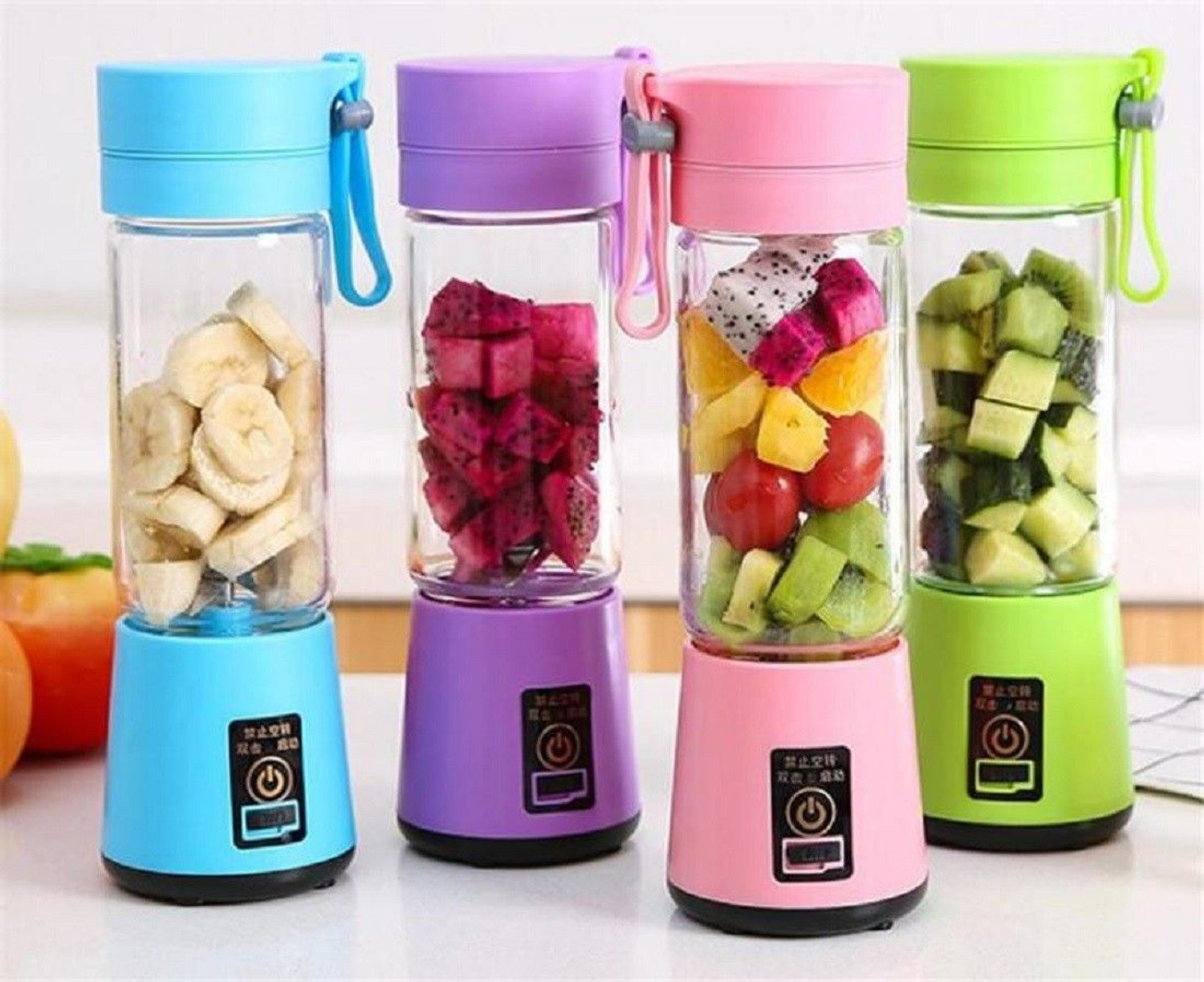 Image of princemarkett Pro Fruit Juicer 200 W Juicer Mixer Grinder (01 USB Rechargeable Mini Portable Smoothie Blender | 1 Jar | Multicolor)