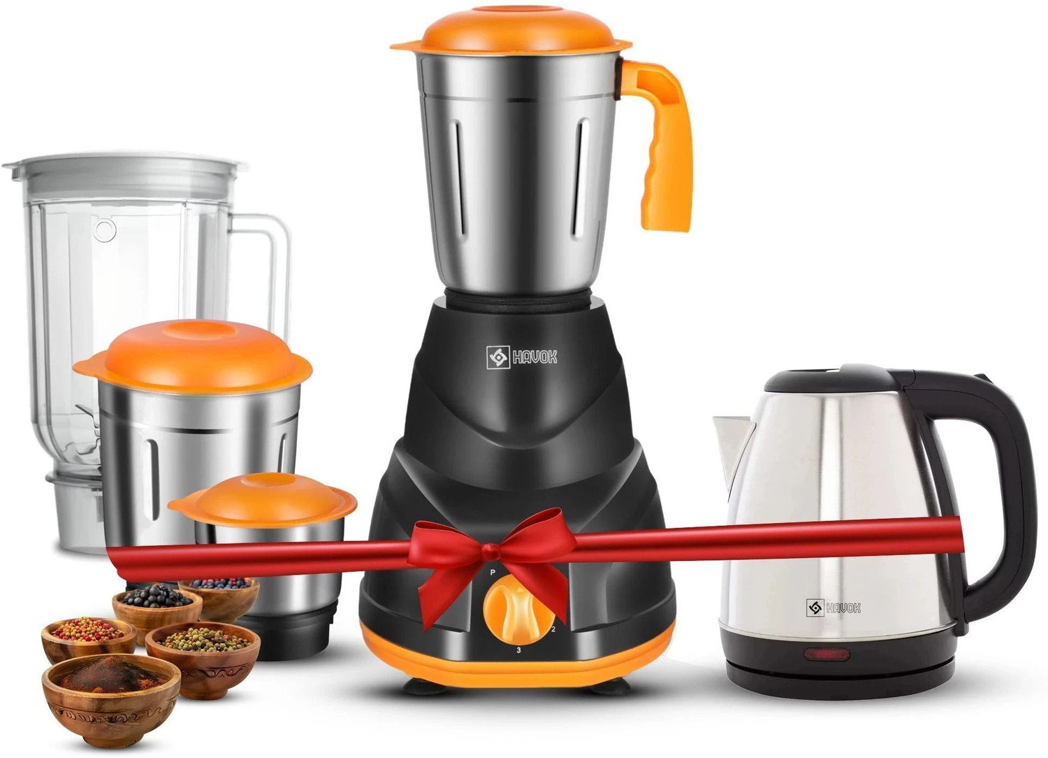 Image of SOURABH j1 25 W Juicer Mixer Grinder (j1 | 1 Jar | Orange)