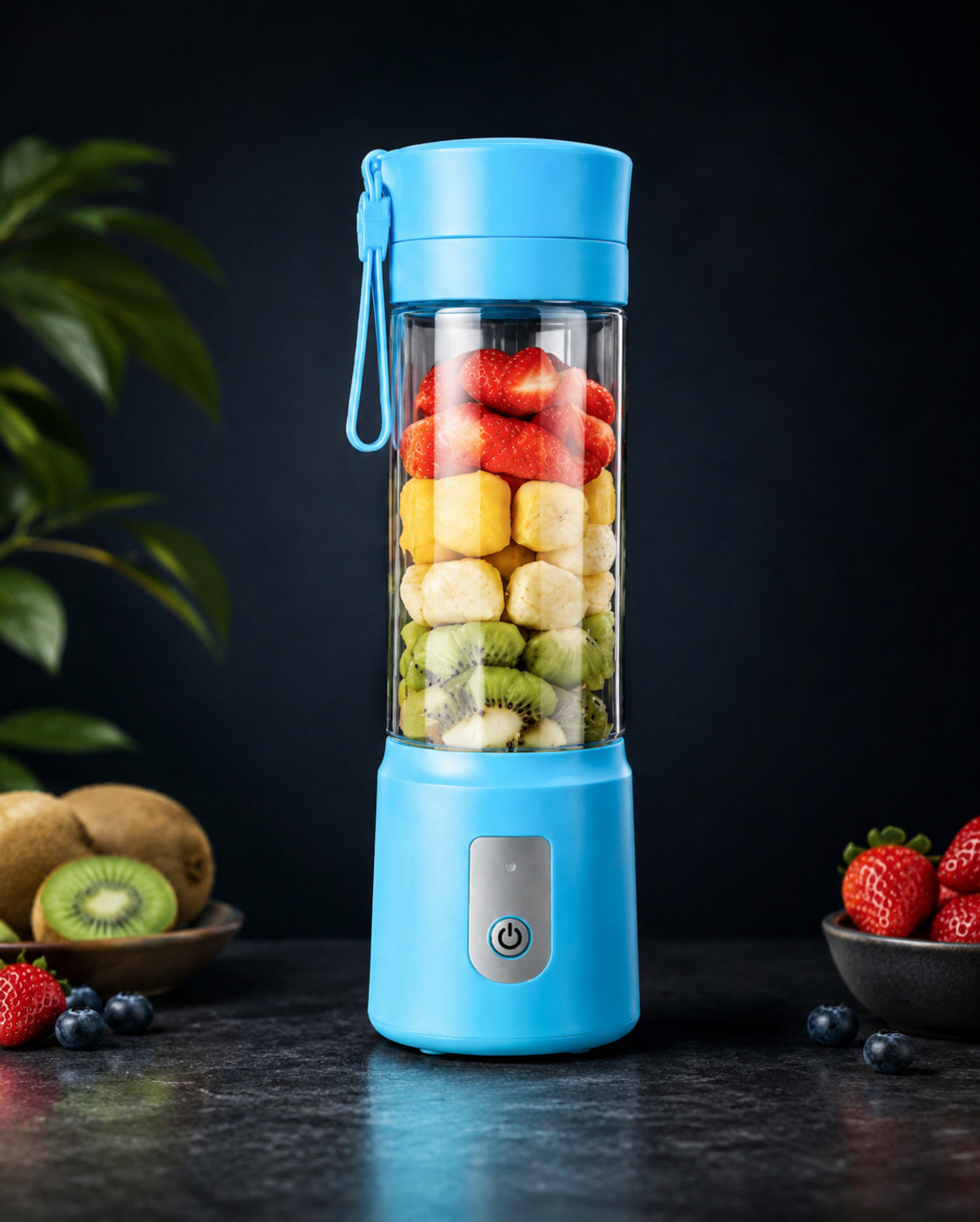 Image of HR INTERNATIONAL Portable Blender Electric Juicers Fruit Mixers USB Rechargeable Smoothie Mixer Juicer Jar (500 ml)
