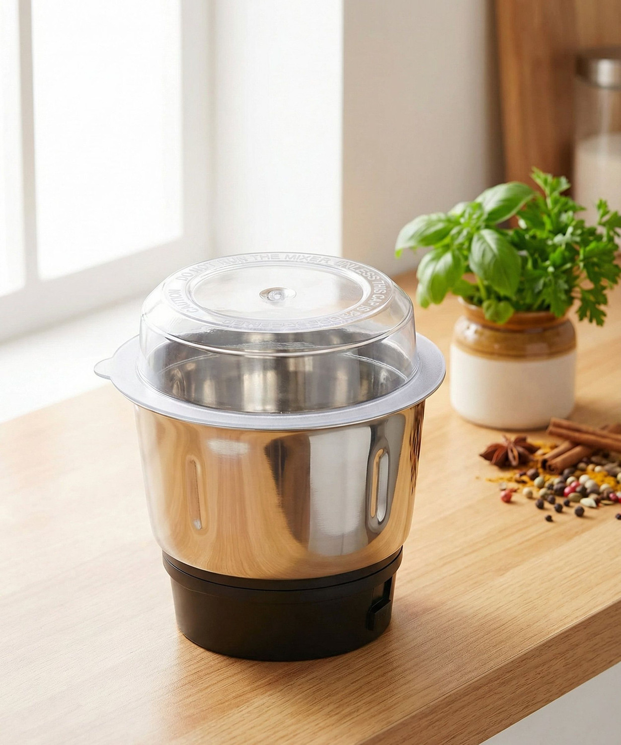 Image of BAJAJ Original 400ml Chutney Jar Assembly Mixer Juicer Jar (400 ml)