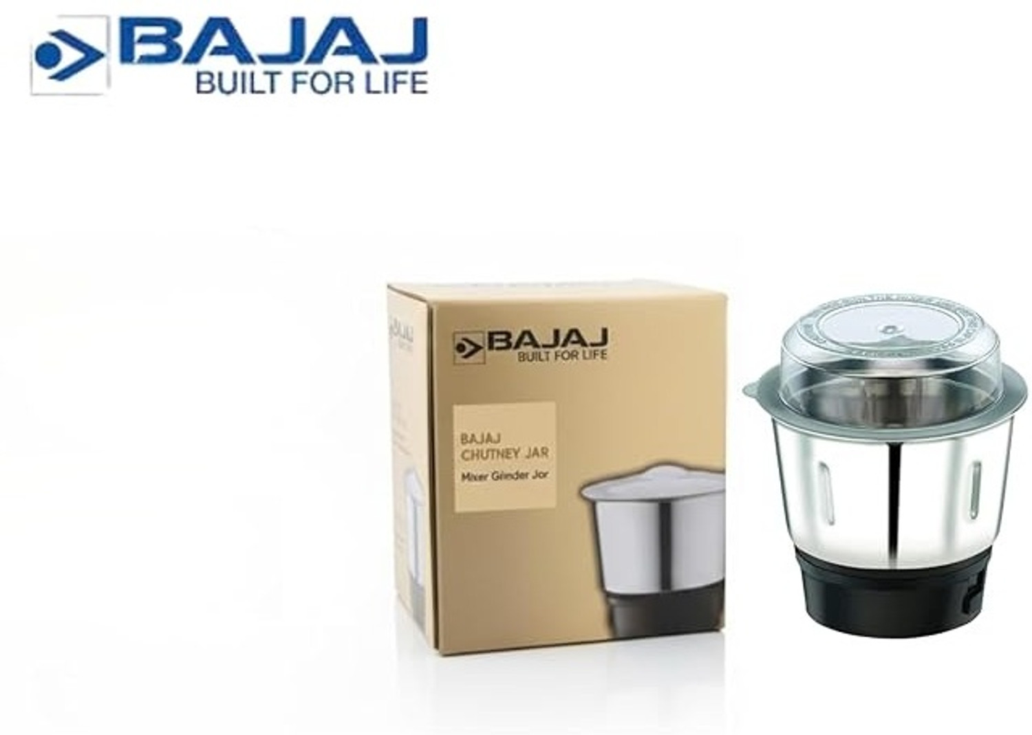 Image of BAJAJ Original 400ml Chutney Jar Assembly Mixer Juicer Jar (400 ml)