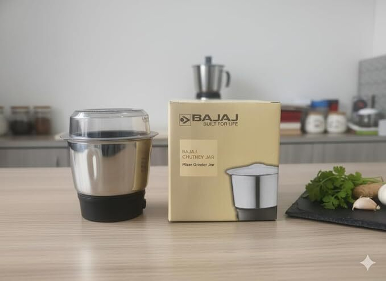 Image of BAJAJ Original 400ml Chutney Jar Assembly Mixer Juicer Jar (400 ml)