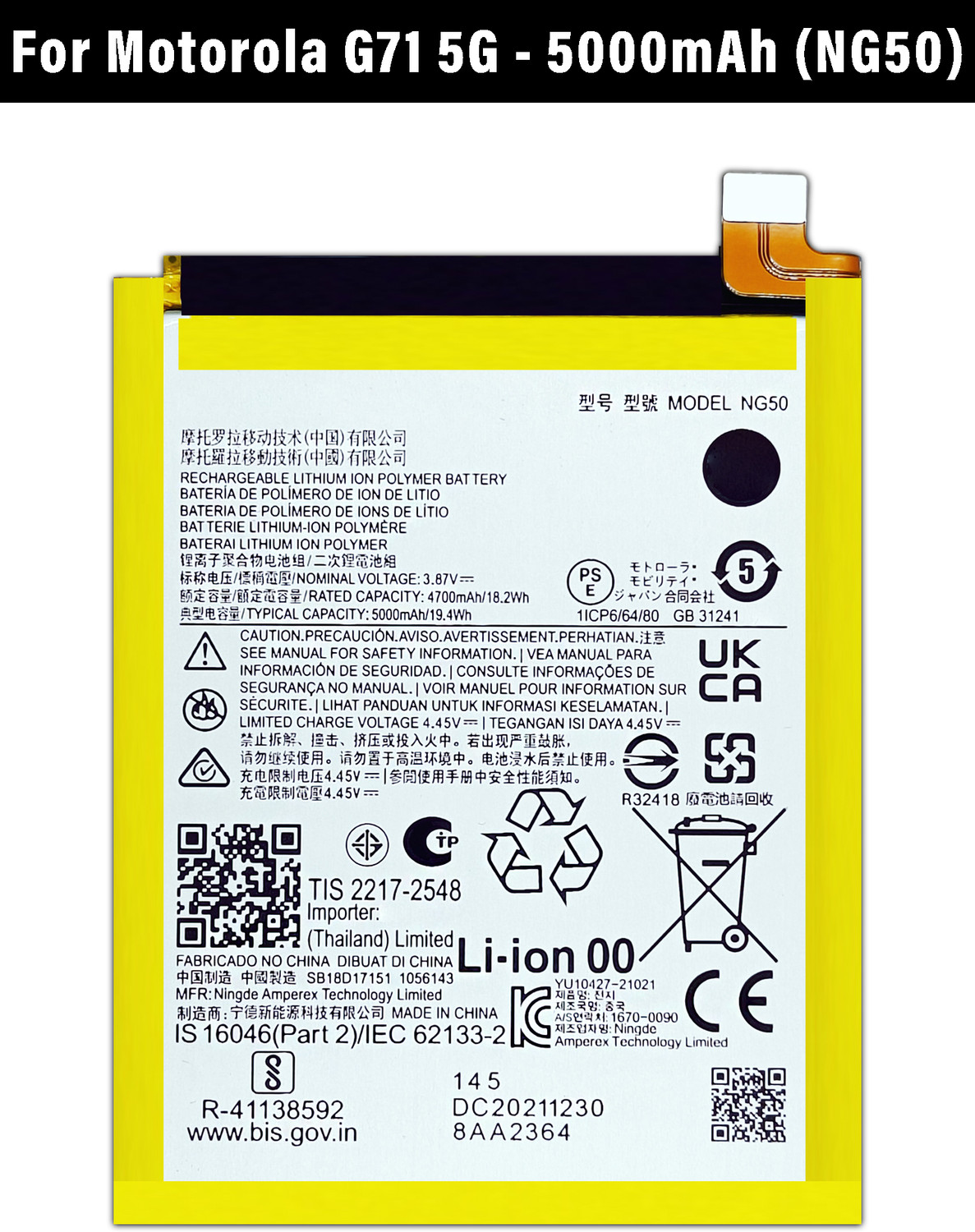 Image of Lynacz Original Mobile Battery For BLP729 lithi-ion Batterry Compatible for Realmi Narzo 20A, 10A, 5, 5i, With Warranty