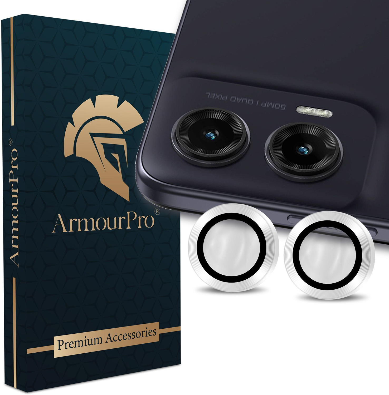 ArmourPro Back Camera Lens Ring Guard for Motorola G35 - Image 1