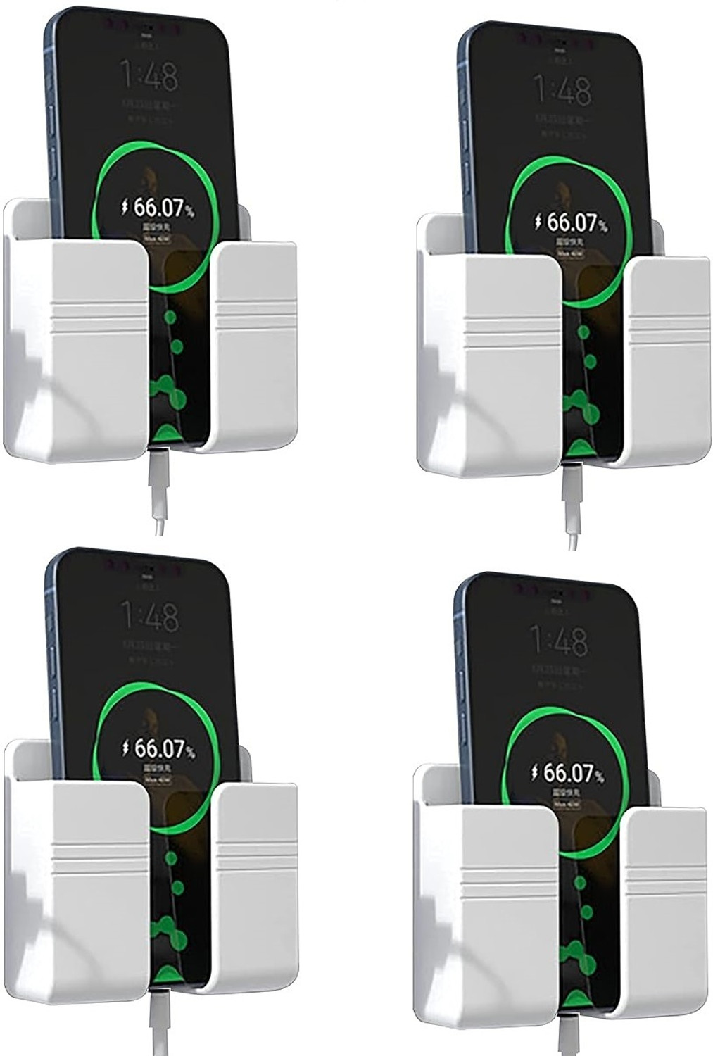 JOKIN Wall Mounted Stand Mobile Holder Mobile Wall Mount for charging (pack of 4pcs) Mobile Holder Price in India - Image 1
