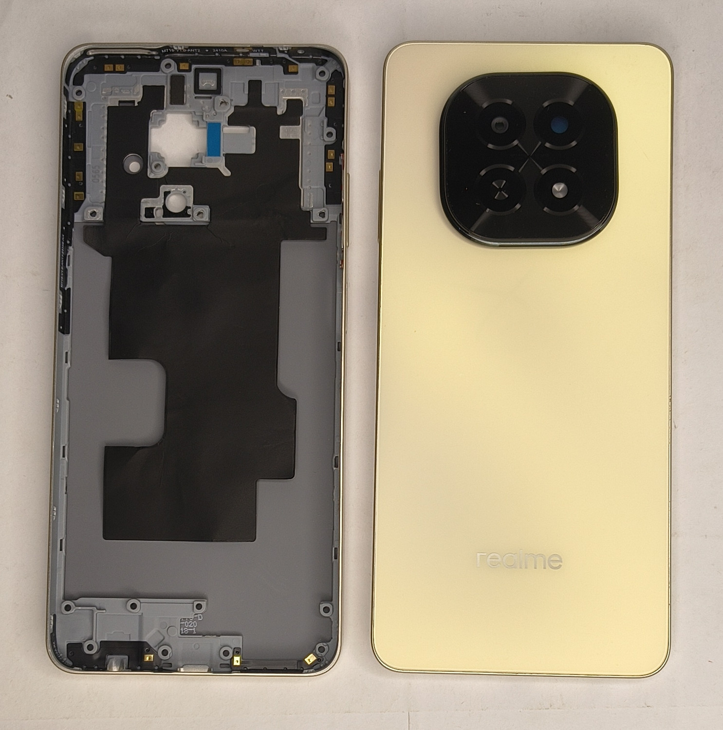 MS Mobile Point Realme C63 5G Housing with Camera Lens Middle Frame & Side Keys Back Panel (GOLD) - Image 1