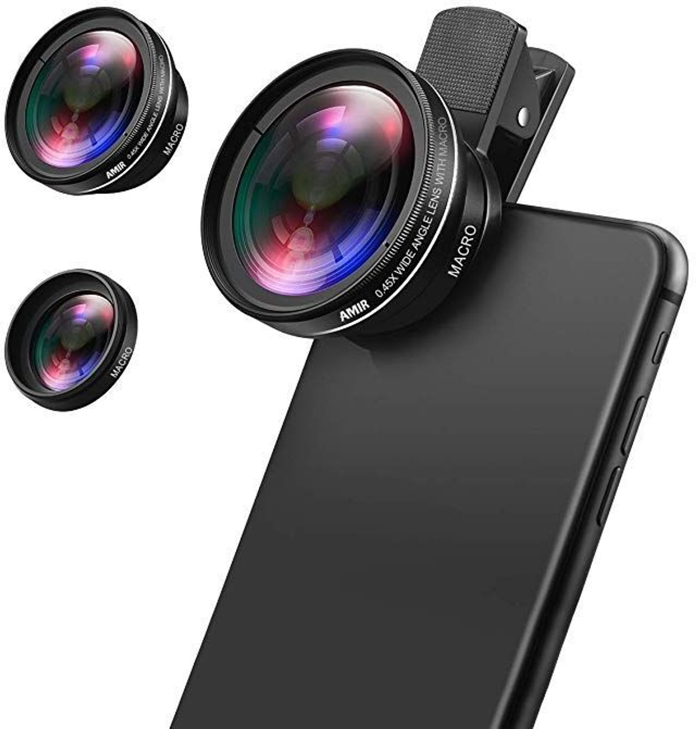 Image of OSTALY 0.45X Ultra HD 2 in 1 Mobile Lens Kit L58 Macro Lens Wide Angle and 15X Lens Mobile Phone Lens