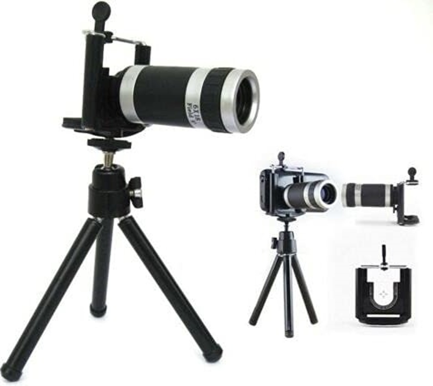 Image of Wifton 12X Optical Zoom Telescope Camera Kit with Tripod-S1 Mobile Phone Lens