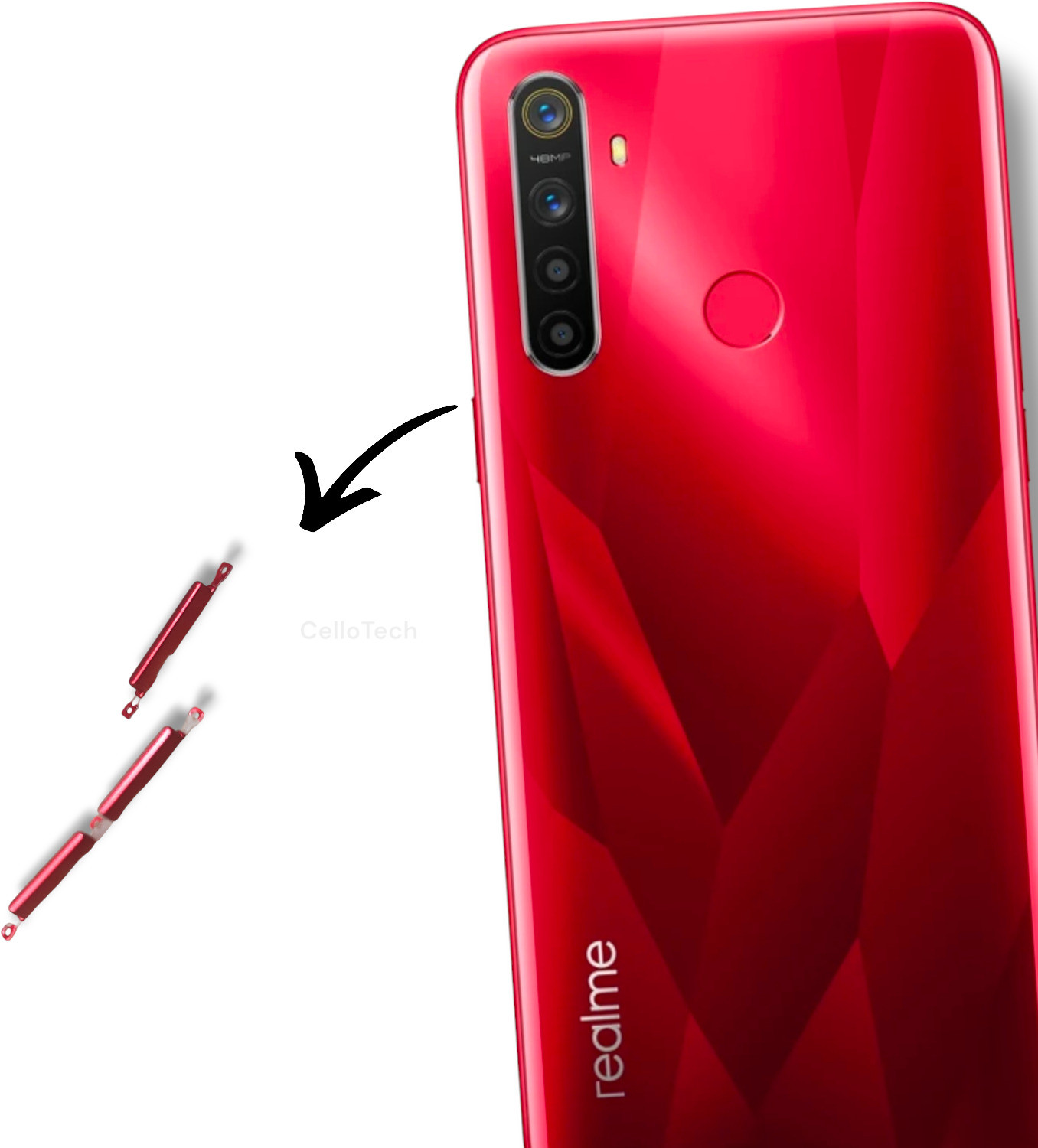 Image of BK PRIMUM QULITY realme 5 Back Panel (blue)