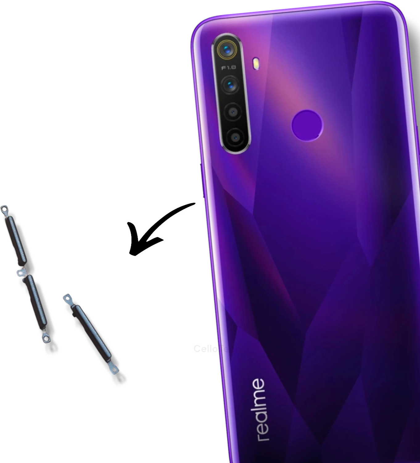 Image of BK PRIMUM QULITY realme 5 Back Panel (blue)