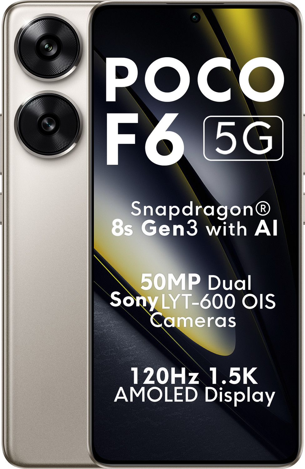 POCO F6 5G 256GB 12GB RAM Titanium - Image 1