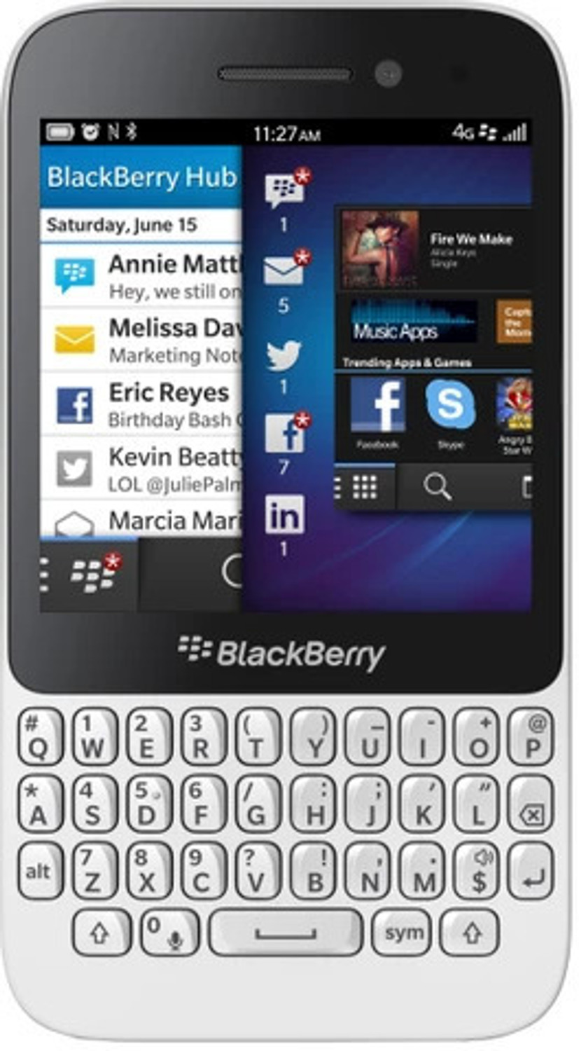 Image of BlackBerry Q5 (White, 8 GB) (2 GB RAM)