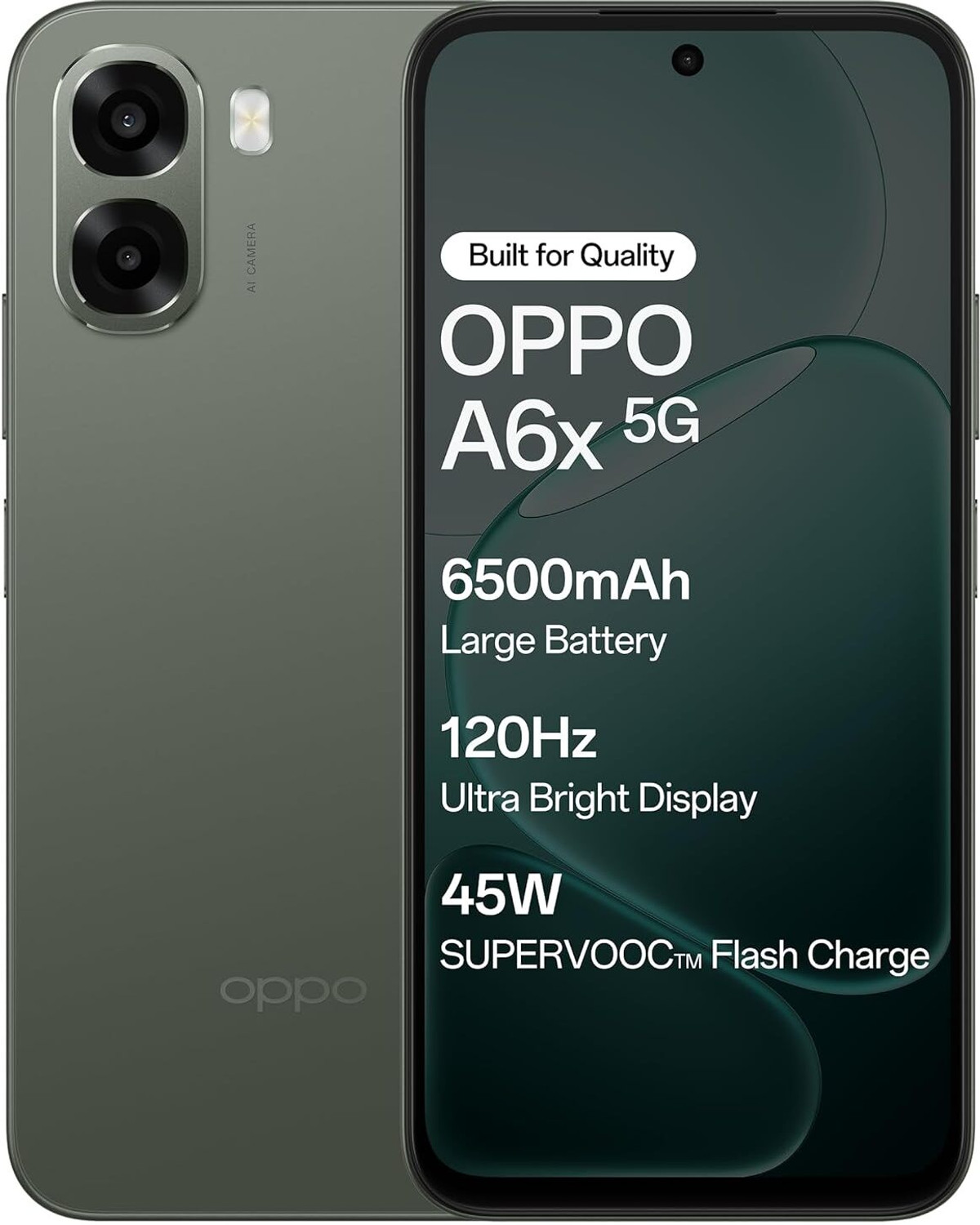 Image of OPPO A6 x 5G (Olive Green, 128 GB) (6 GB RAM)