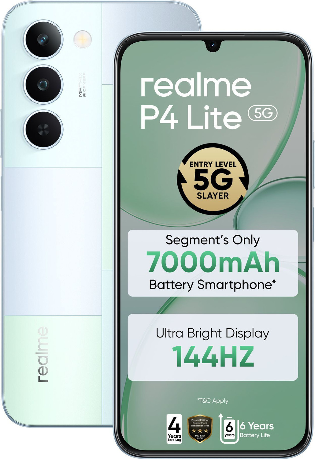realme P4 Lite 5G 64GB Mosaic Green - Image 6