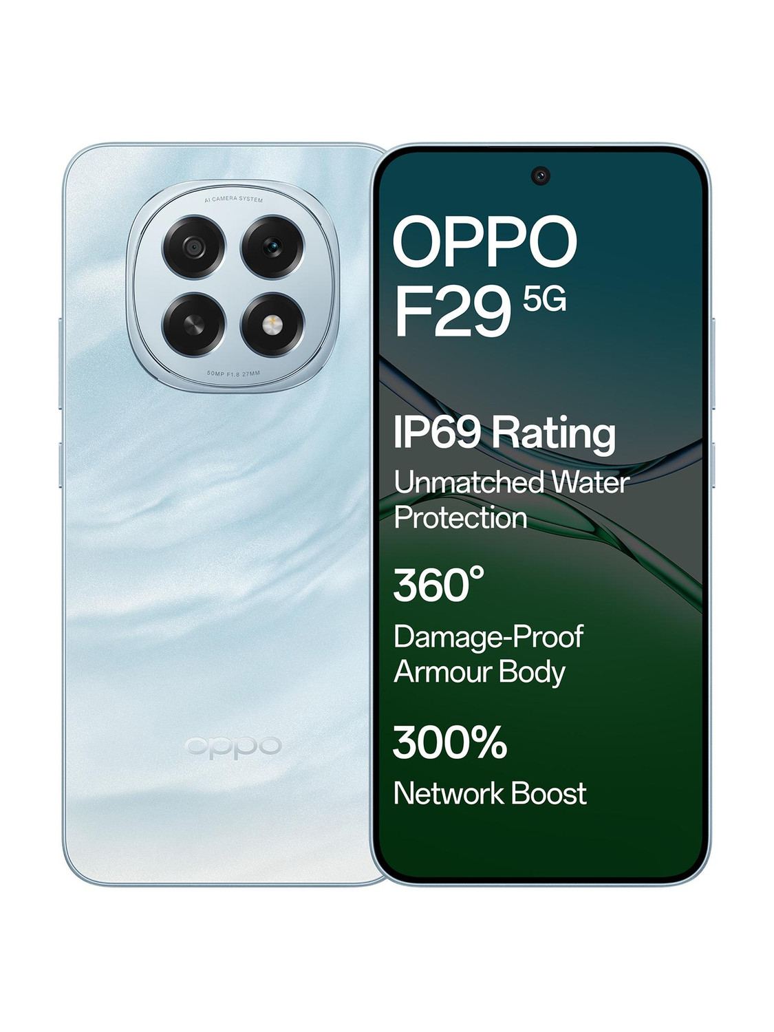 OPPO F29 5G 128GB 8GB RAM Glacier Blue - Image 1