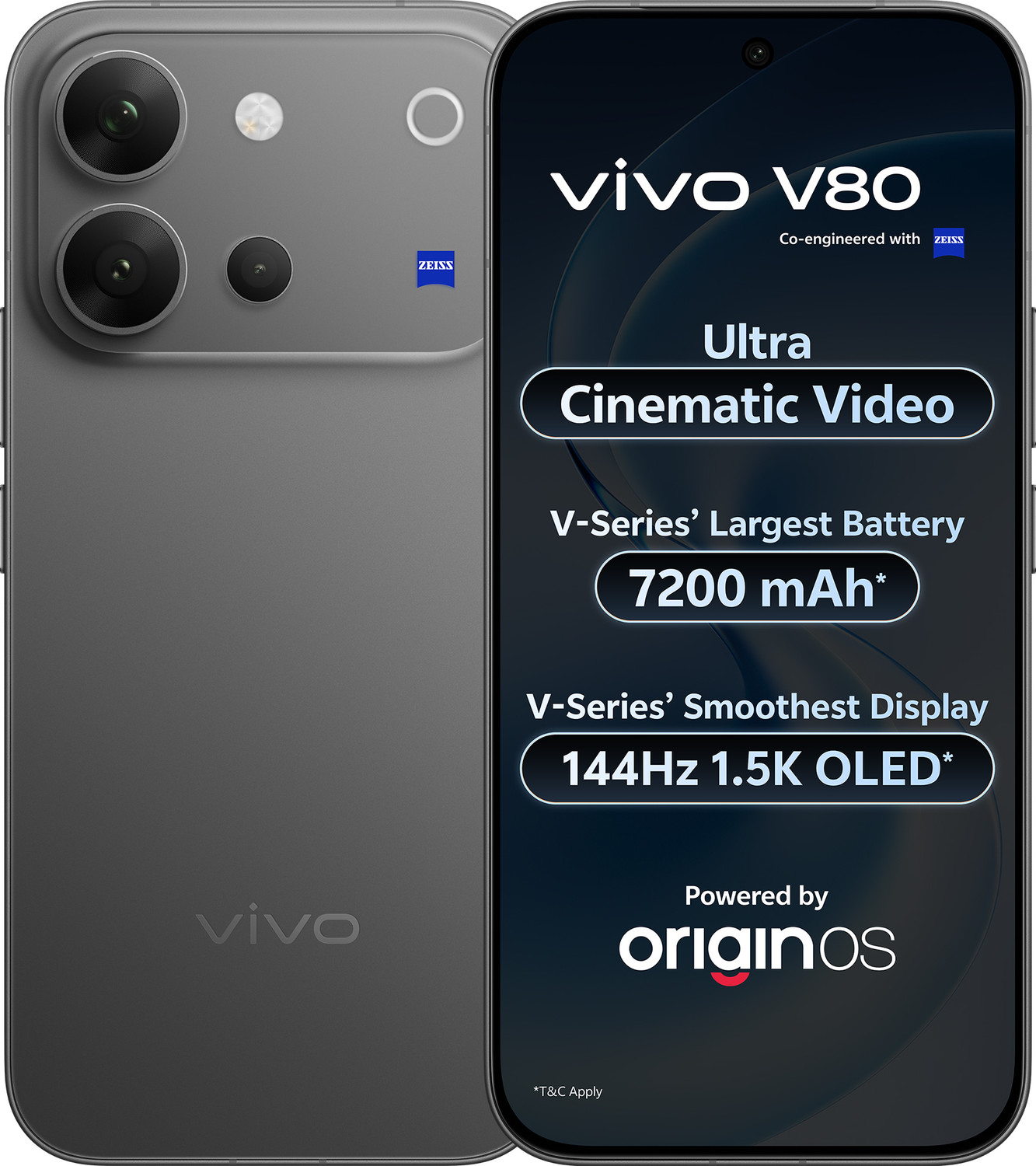 vivo V80 (Stellar Black, 128 GB) (8 GB RAM) - Image 1