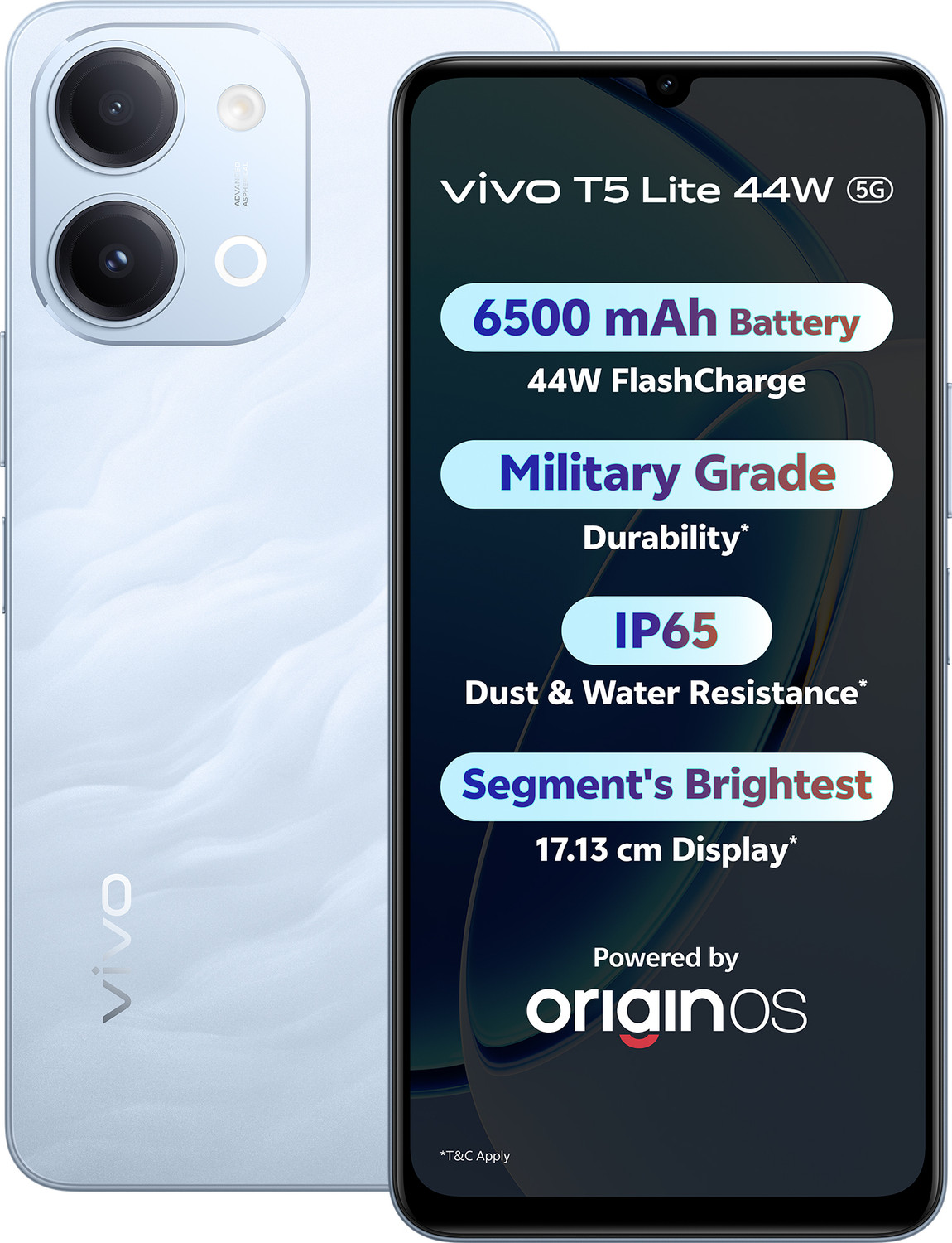 vivo T5 Lite 44W 5G 128GB Wave Blue - Image 6