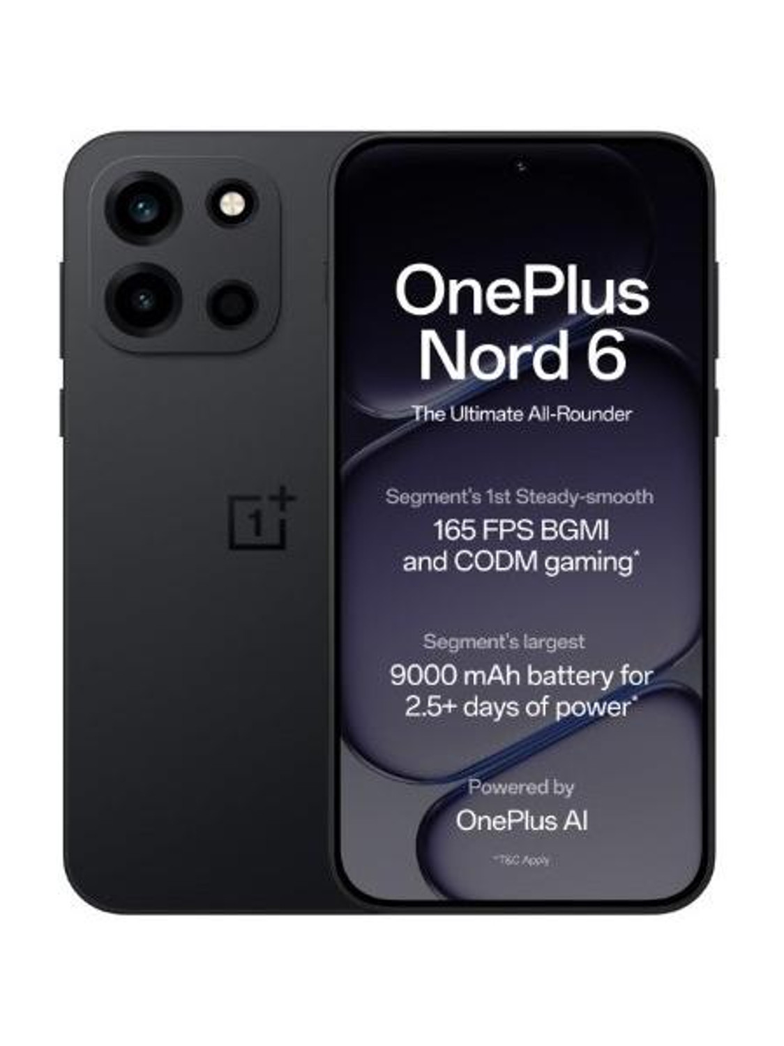 OnePlus Nord 6 256GB 8GB RAM Pitch Black - Image 1