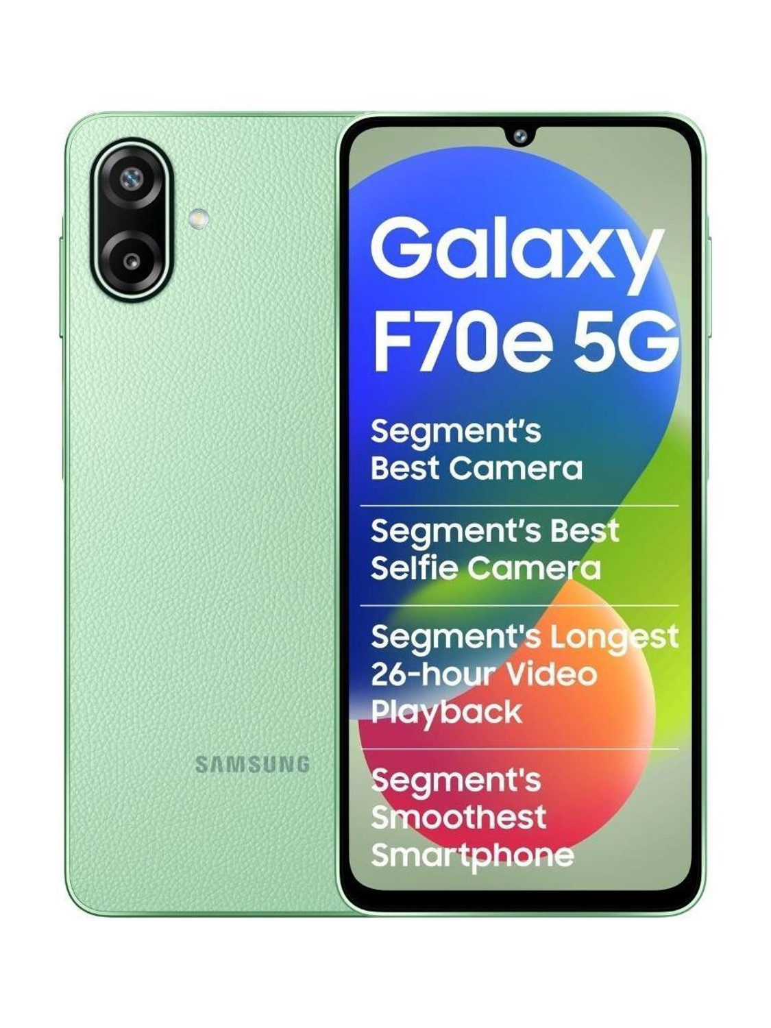 Samsung Galaxy F70e 5G 128GB 4GB RAM Green - Image 1