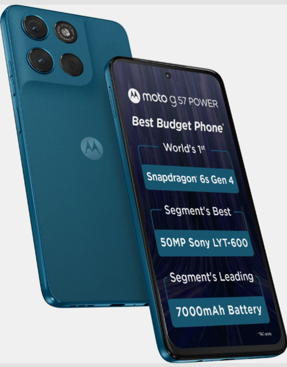 Image of MOTOROLA G57 Power 5G 128GB 8GB Ram (Pantone Crosair, 128 GB) (8 GB RAM)