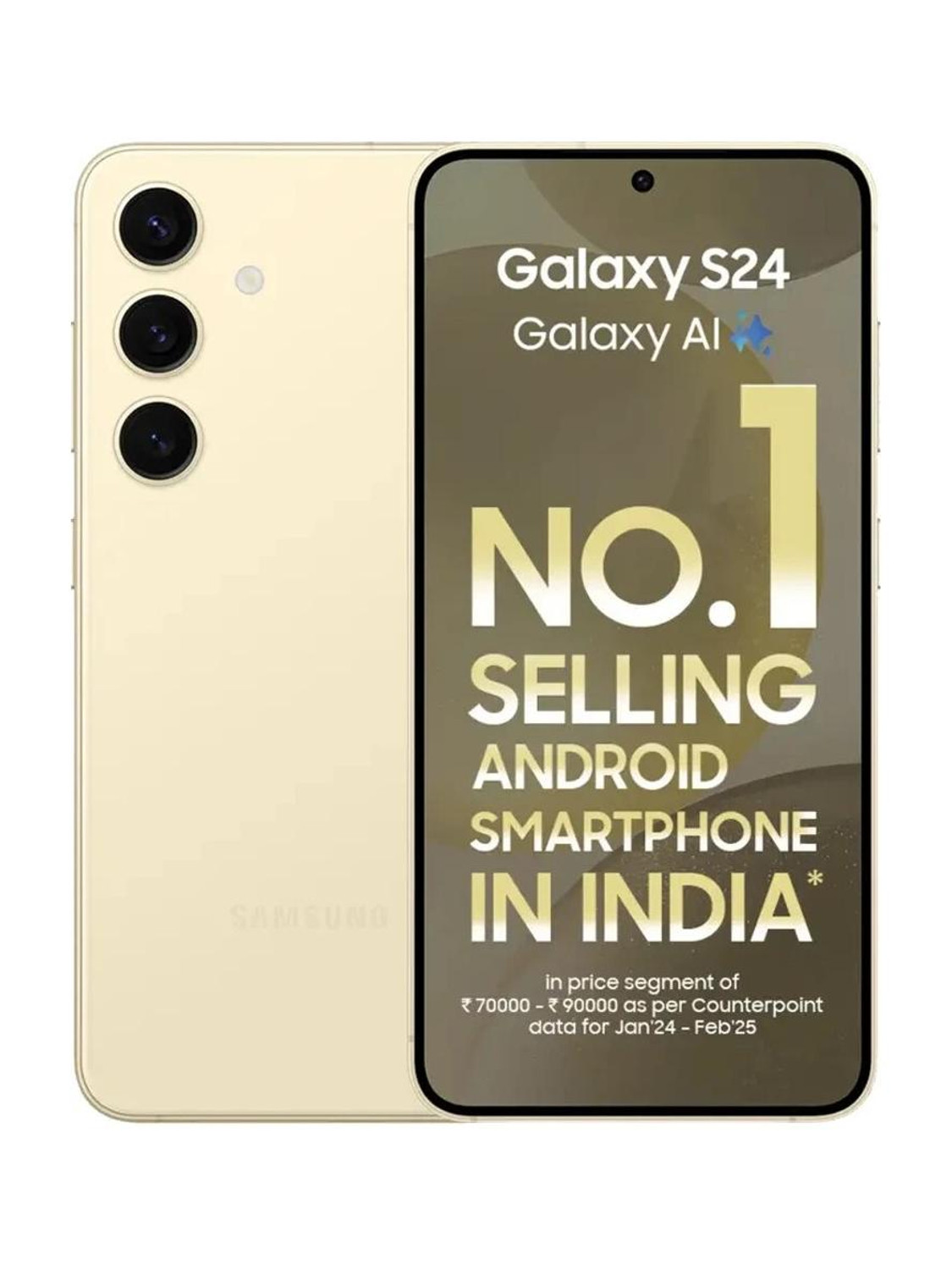 Samsung Galaxy S24 Exynos 5G Amber Yellow 128GB - Image 1