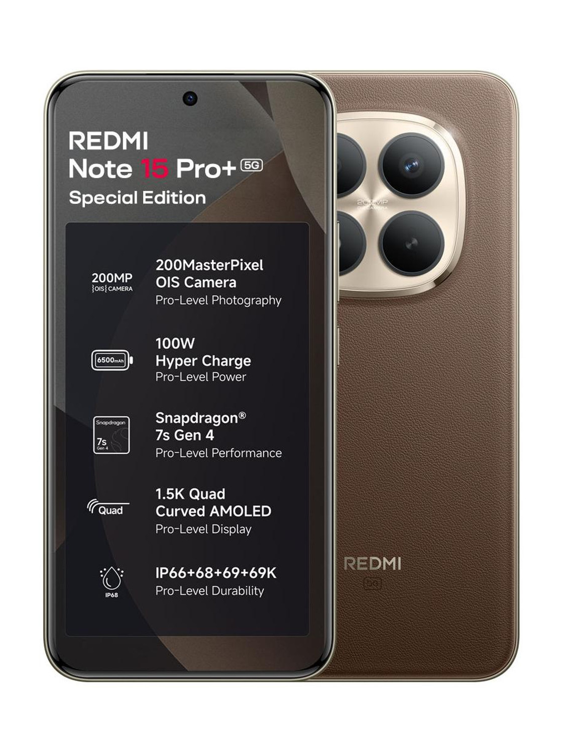 Redmi Note 15 Pro+ 5G 16GB 512GB Coffee Mocha - Image 1