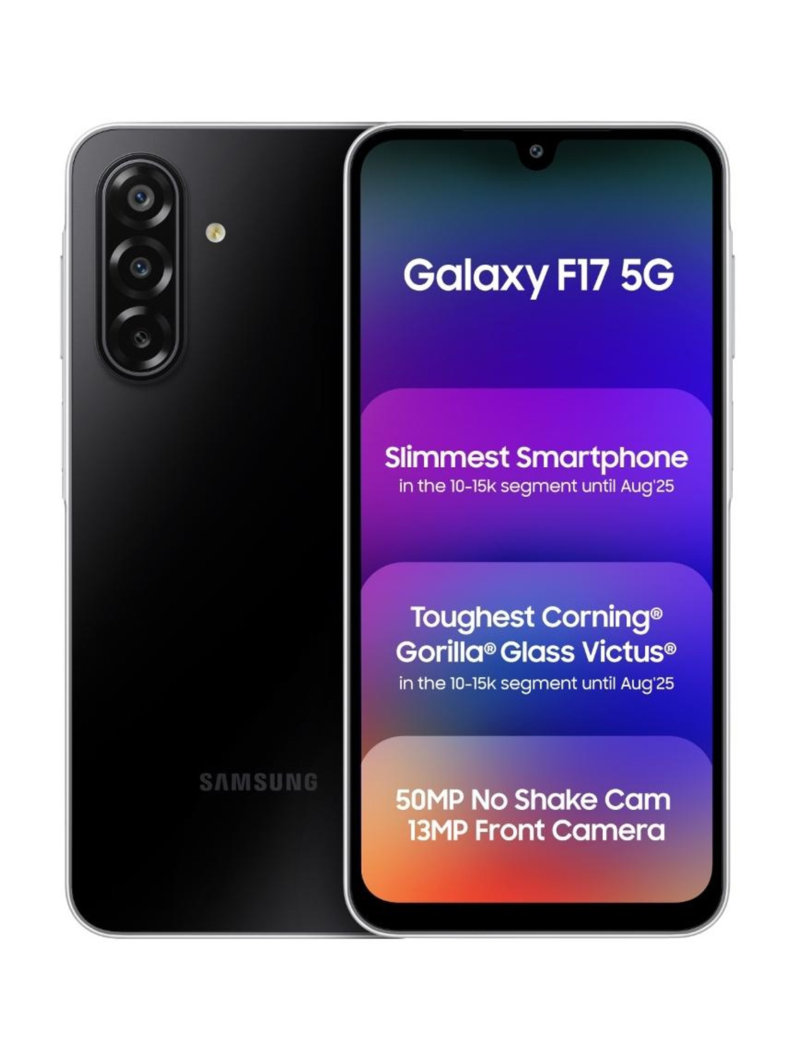 Samsung Galaxy F17 5G 128GB 4GB RAM Neo Black - Image 1