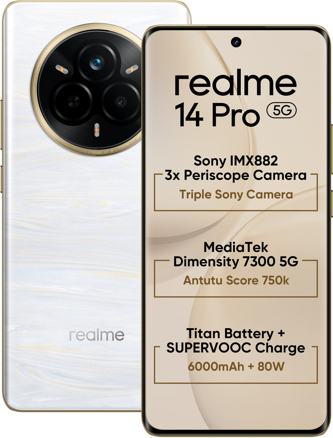 realme 14 Pro 5G 128GB Pearl White - Image 6