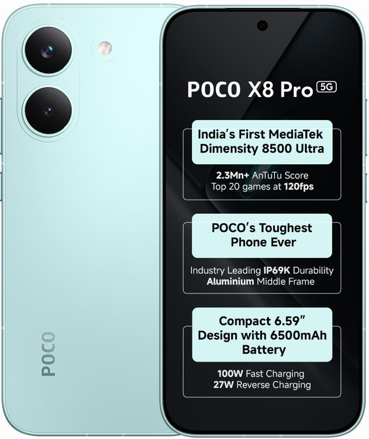 Image of POCO X8 Pro (Green, 256 GB)