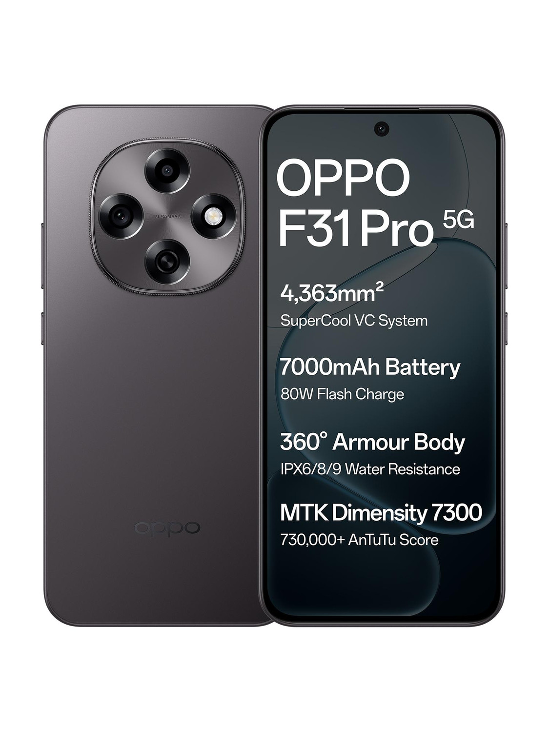 OPPO F31 Pro 5G 256GB 12GB RAM Space Grey - Image 1