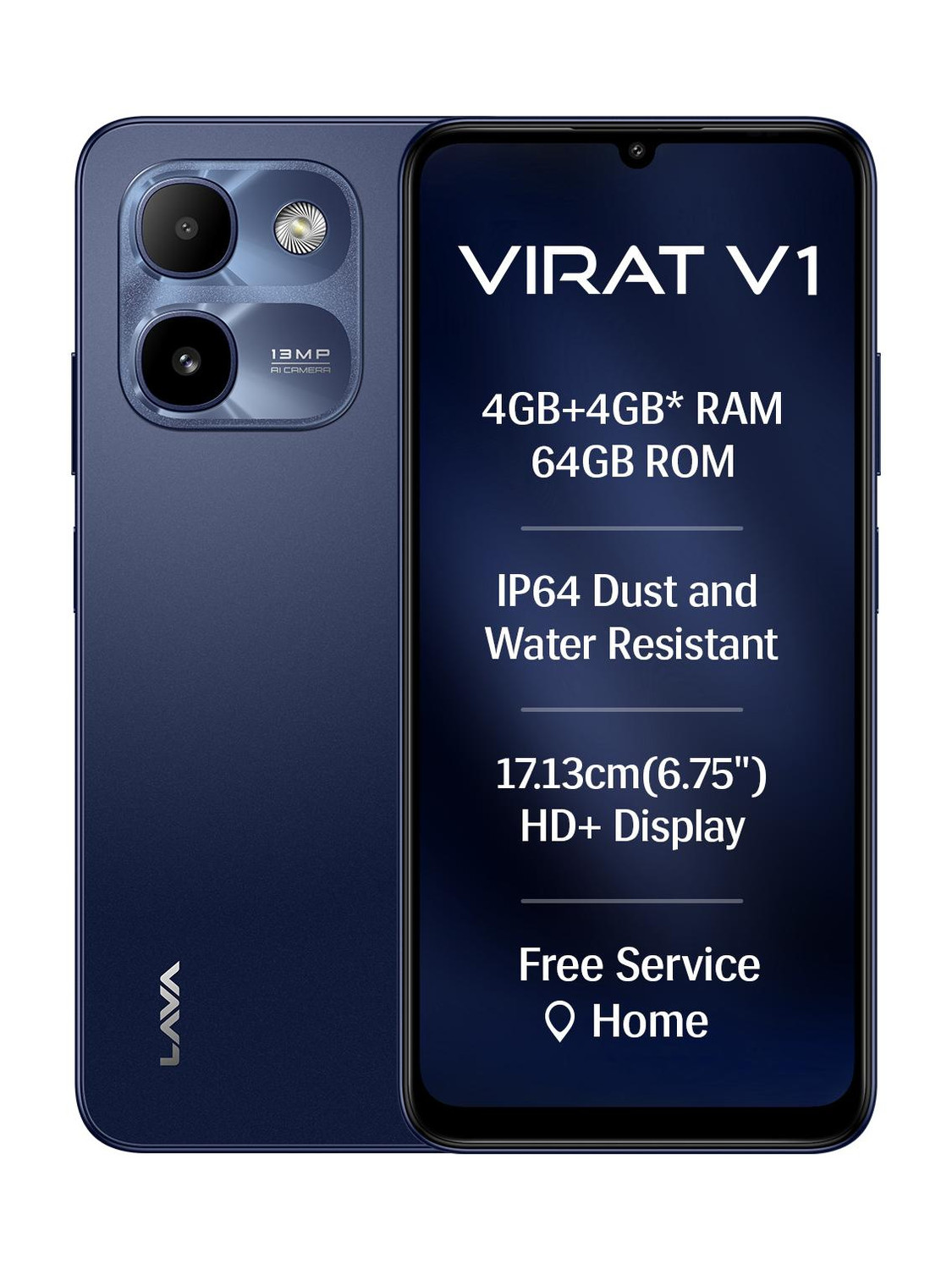 LAVA Virat V1 (64 GB Storage, 4 GB RAM) Online at Best Price On Flipkart.com deal on Flipkart