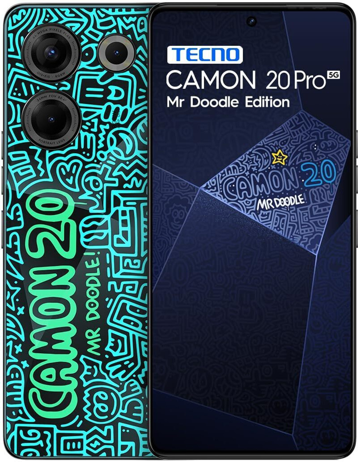 Image of Tecno Camon 20 Pro (Mr Doodle Edition, 256 GB) (8 GB RAM)