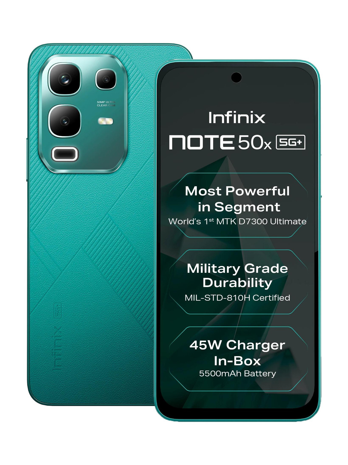 Infinix Note 50x 5G+ 128GB Sea Breeze Green - Image 1