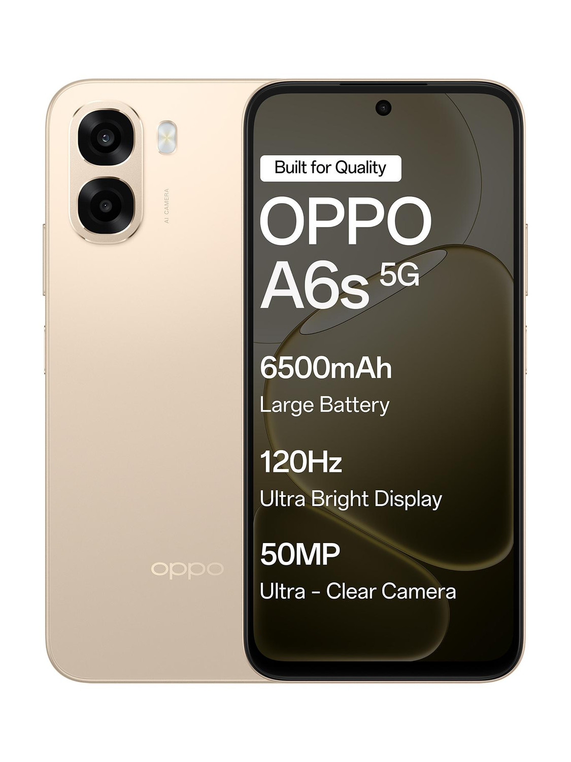 OPPO A6s 5G (Aurora Gold, 128 GB, 4 GB RAM) - Image 1