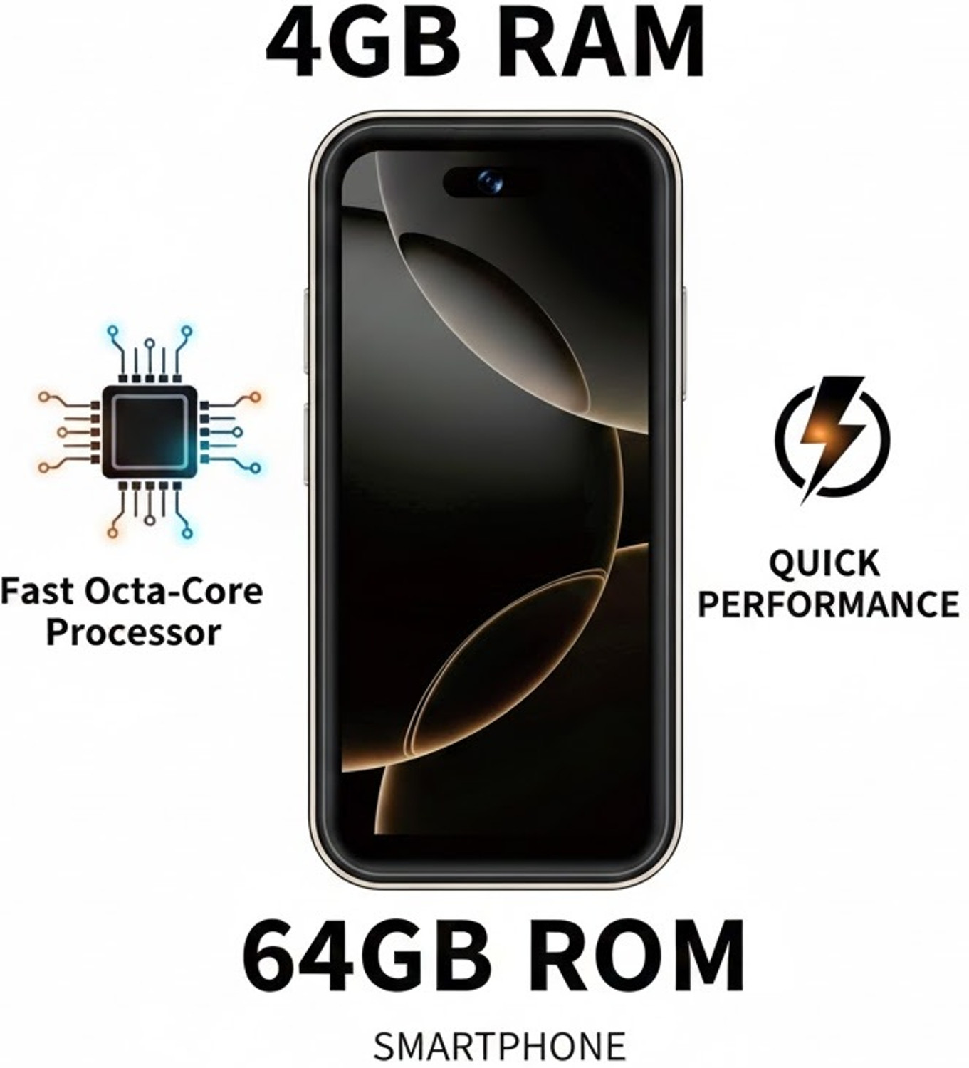 Image of Peace MINI 4 (Black, 64 MB) (4 GB RAM)