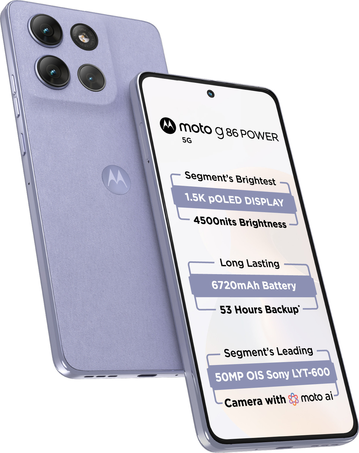 MOTOROLA à¤à¥86 पावर 5à¤à¥ (पà¥à¤¨à¥à¤à¥à¤¨ - Image 1