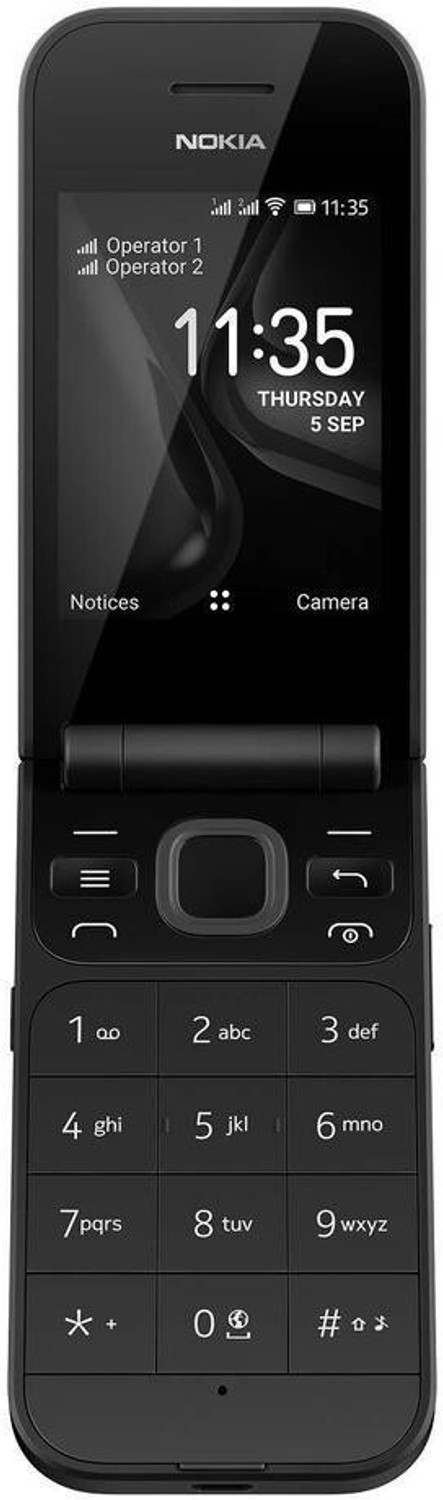 Image of Nokia 2720 Flip (Black, 4 GB) (512 MB RAM)