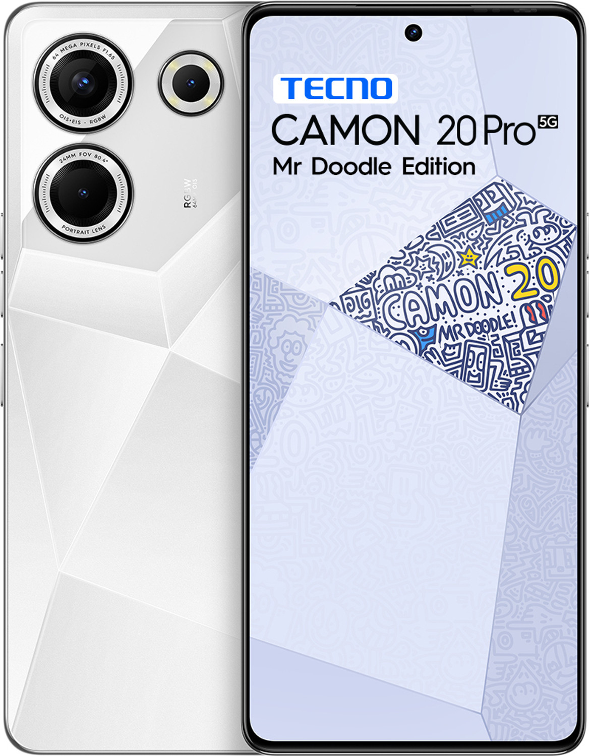 Image of Tecno Camon 20 Pro (Mr Doodle Edition, 256 GB) (8 GB RAM)