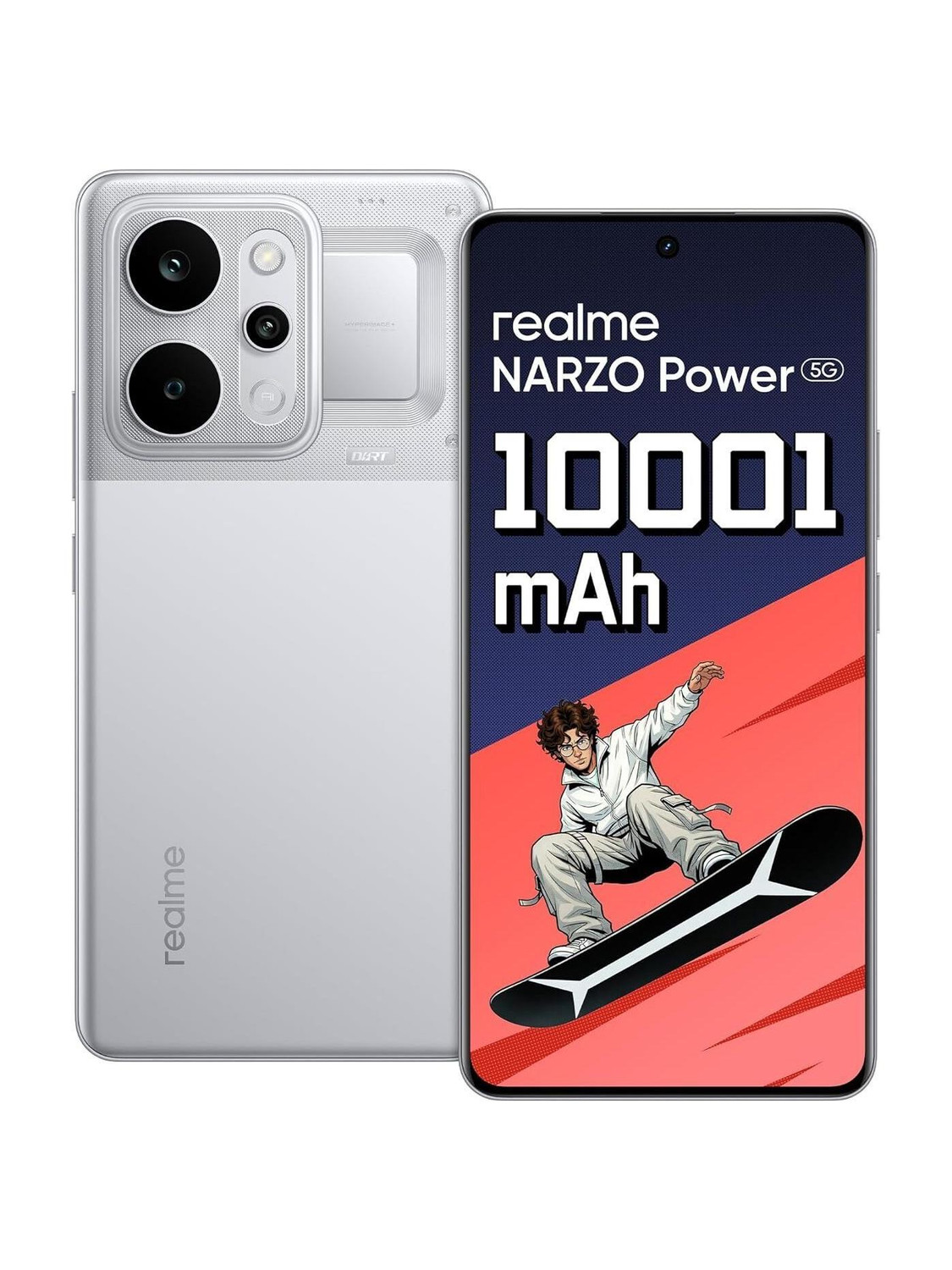 realme Narzo Power 5G 256GB 8GB RAM Titan Silver - Image 1
